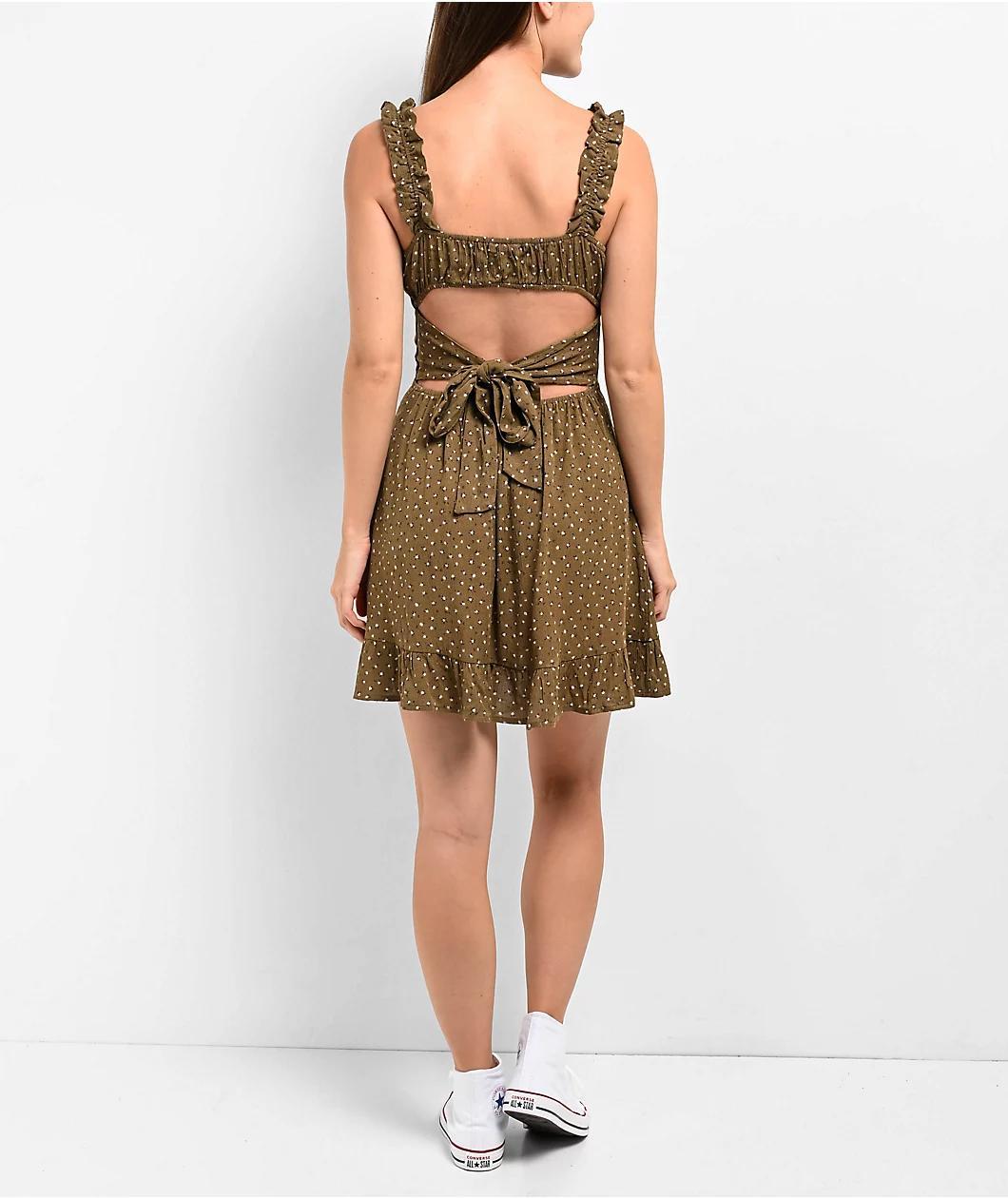 Spicychix Floral Green Tank Dress Product Image