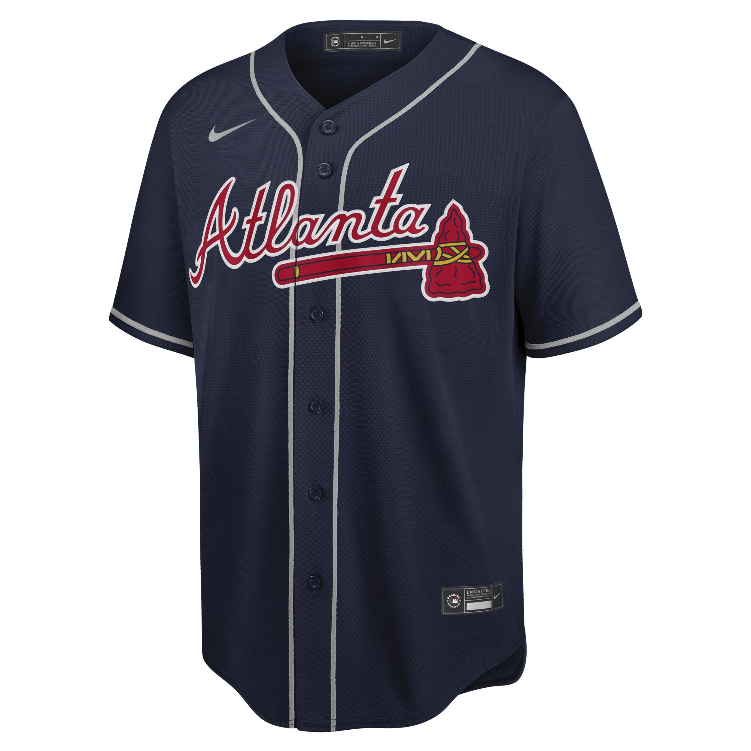 Nike Mens MLB Atlanta Braves (Ronald Acua Jr.) Replica Baseball Jersey | T770AWNZAW7-A13 Product Image