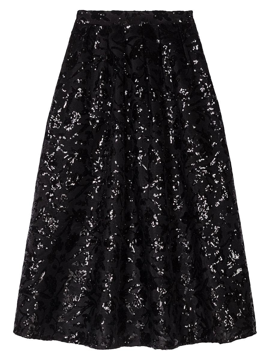Womens Sequin Maxi Skirt Product Image