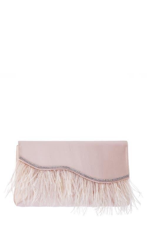 Womens Feather Flap Clutch Product Image