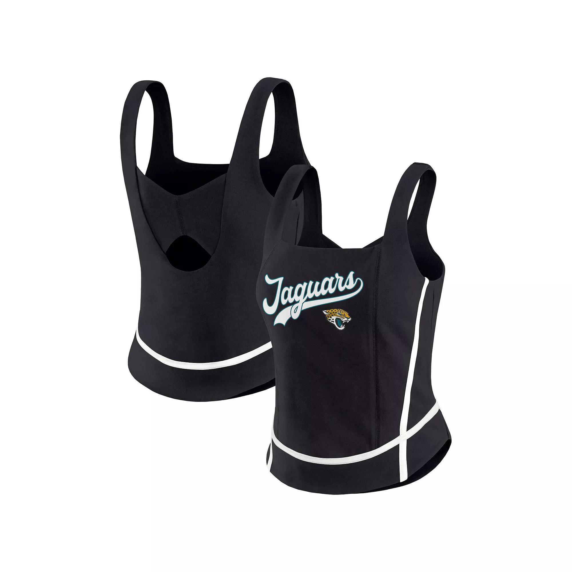 Women's WEAR by Erin Andrews Navy Chicago Bears Square Neck Tank Top,  Product Image