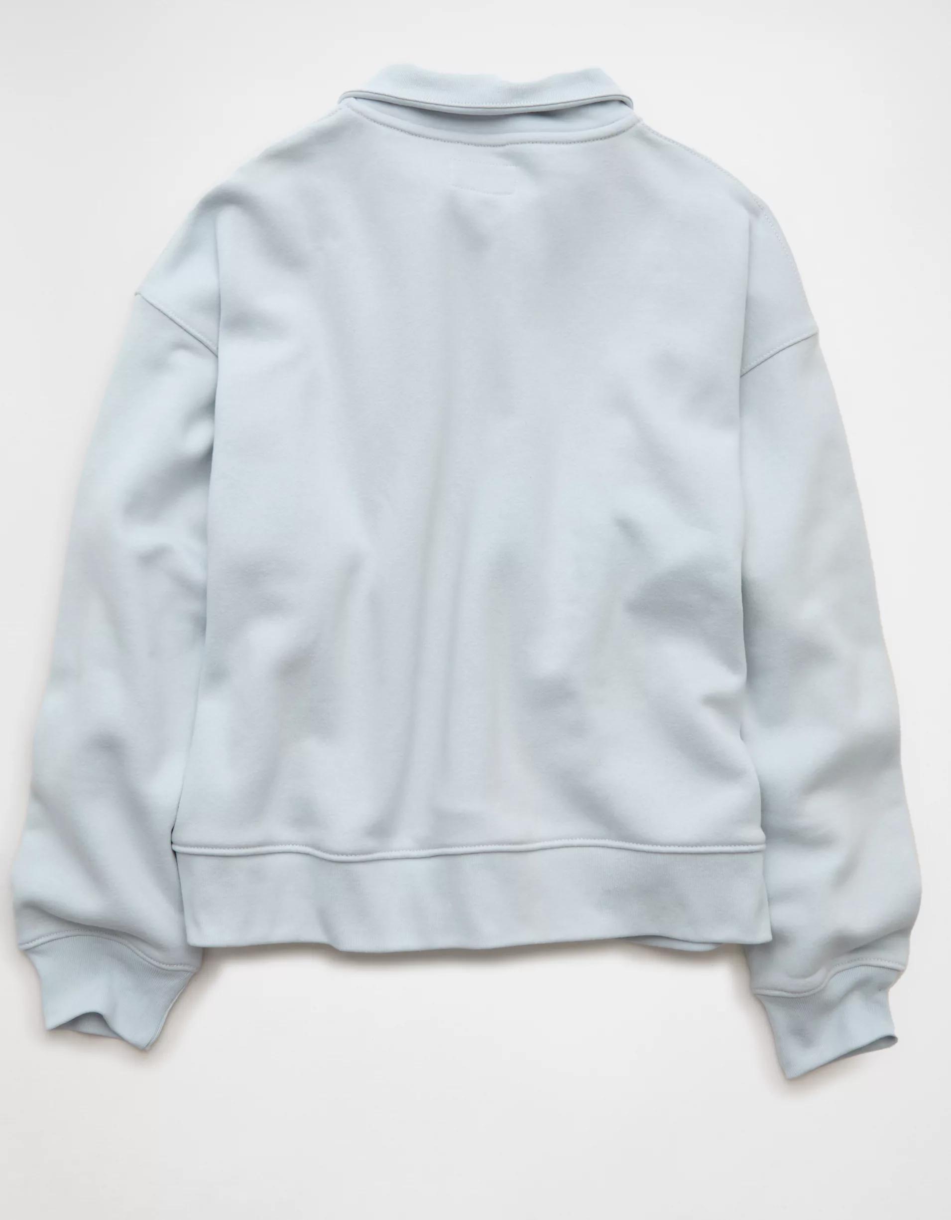 AE Everyday Luxe Quarter Zip Sweatshirt Product Image