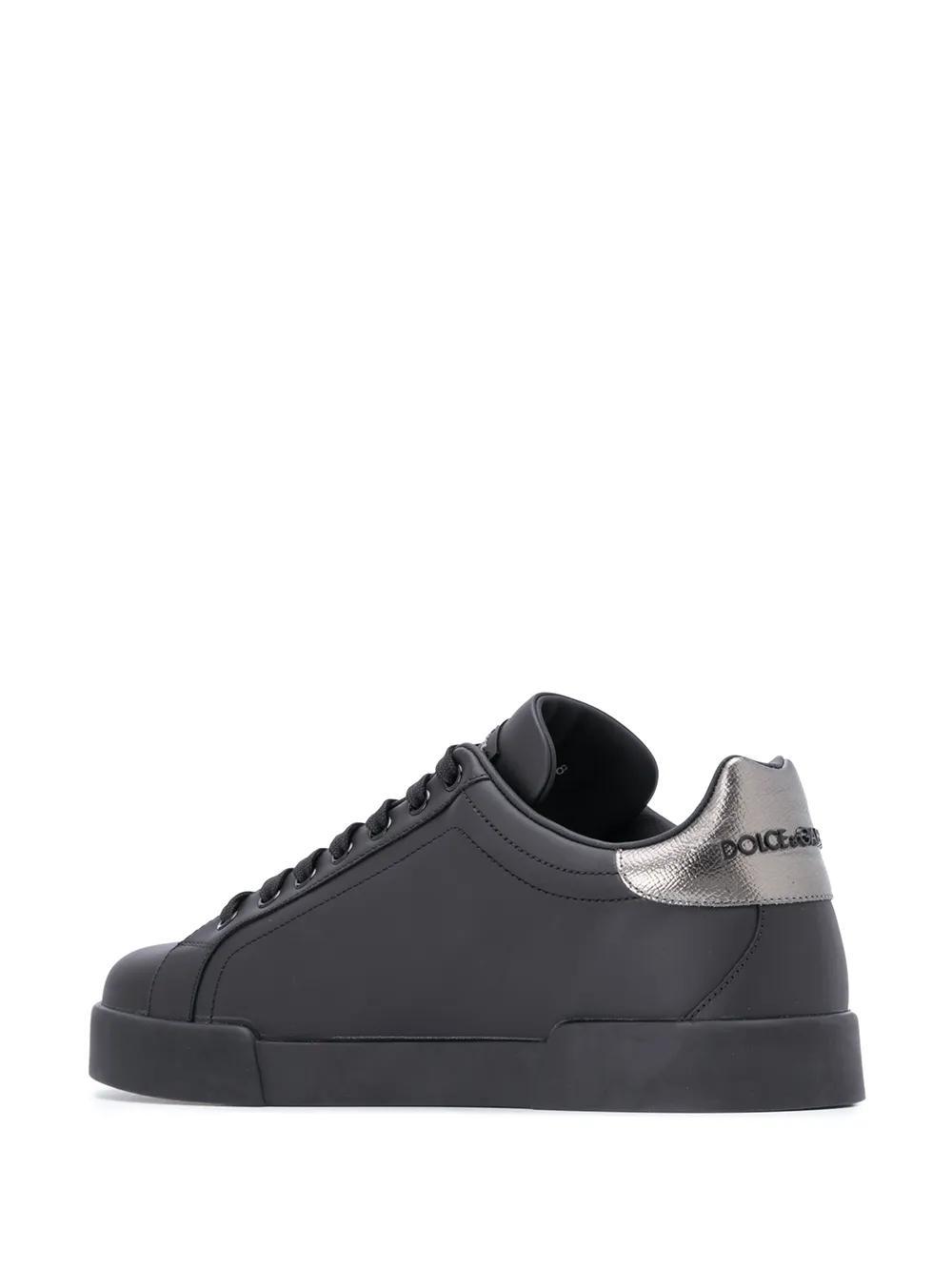 Portofino crown-patch leather sneakers Product Image