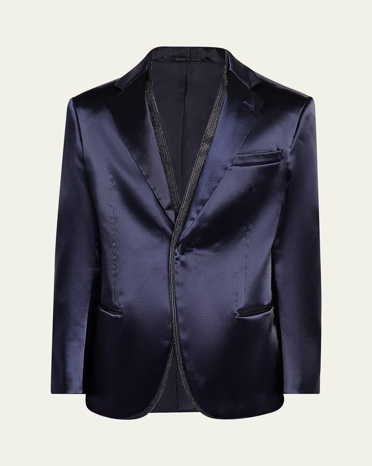 Men's Soho Rhinestone-Trim Tuxedo Jacket Product Image