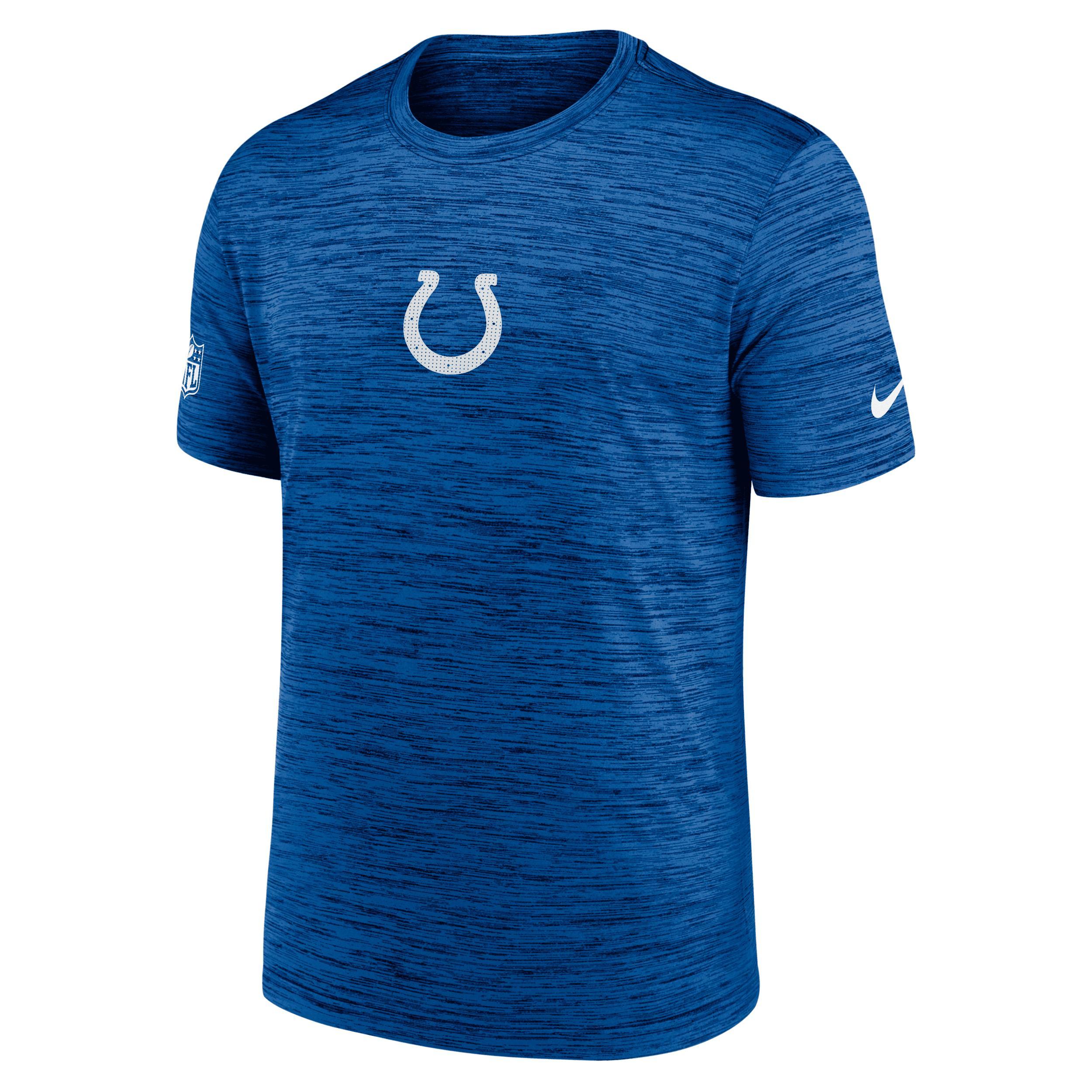 Indianapolis Colts Sideline Team Issue Velocity Nike Mens Dri-FIT NFL T-Shirt | 02ER4LB98-P88 Product Image