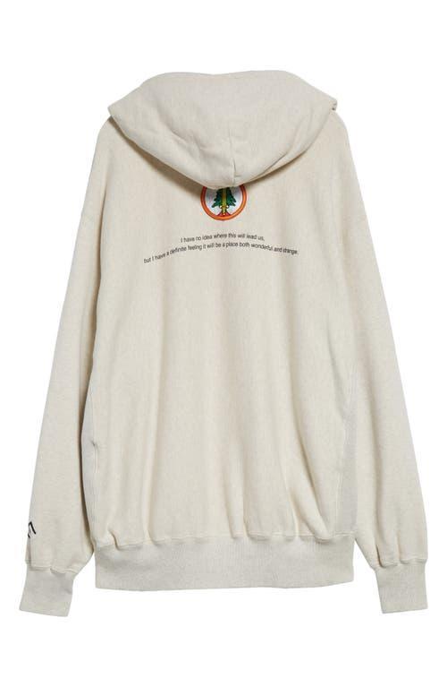 UNDERCOVER Graphic-print Cotton Hoddie In Neutrals Product Image