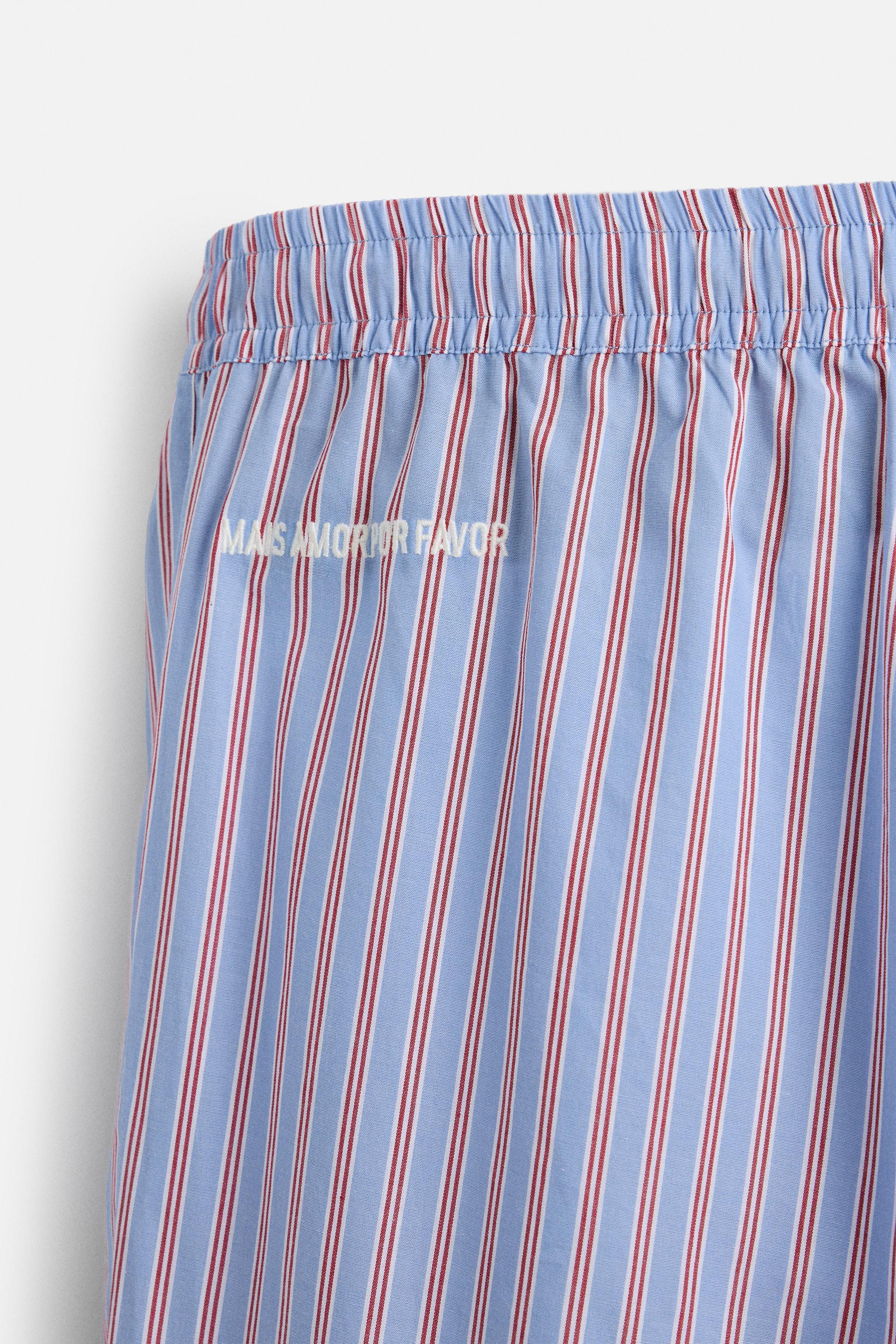 LIMITED EDITION STRIPED POPLIN PANTS Product Image