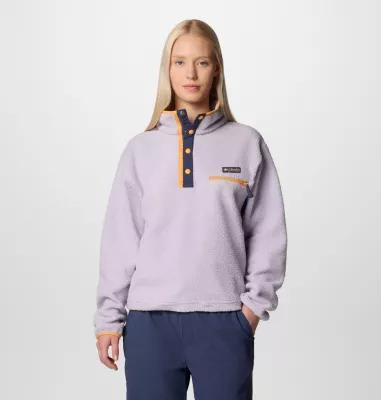 Columbia Womens Helvetia II Cropped Half Snap Fleece Pullover- Product Image