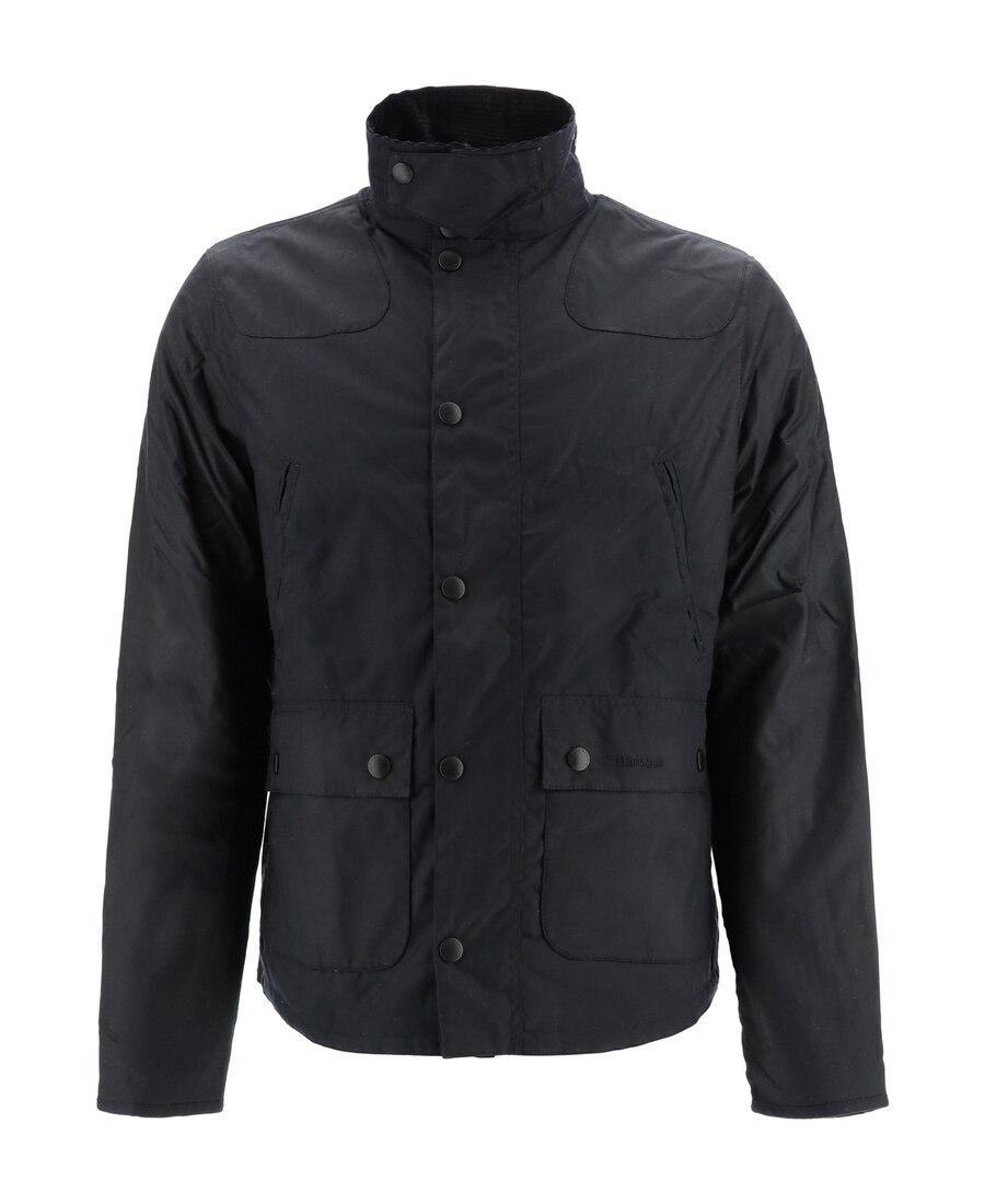 BARBOUR Reelin Waxed Cotton Jacket In Navy Product Image