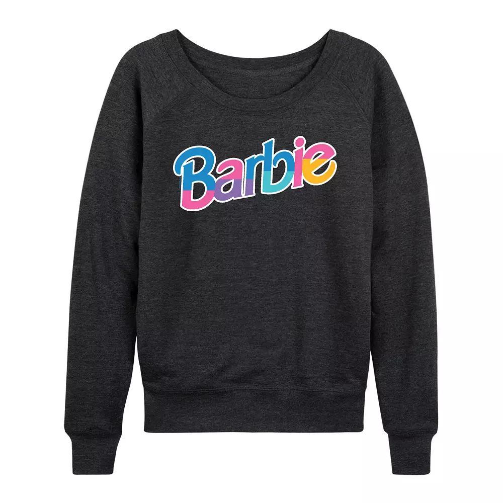 Women's Barbie® Dollhouse Logo French Terry Long Sleeve Tee, Girl's,  Product Image