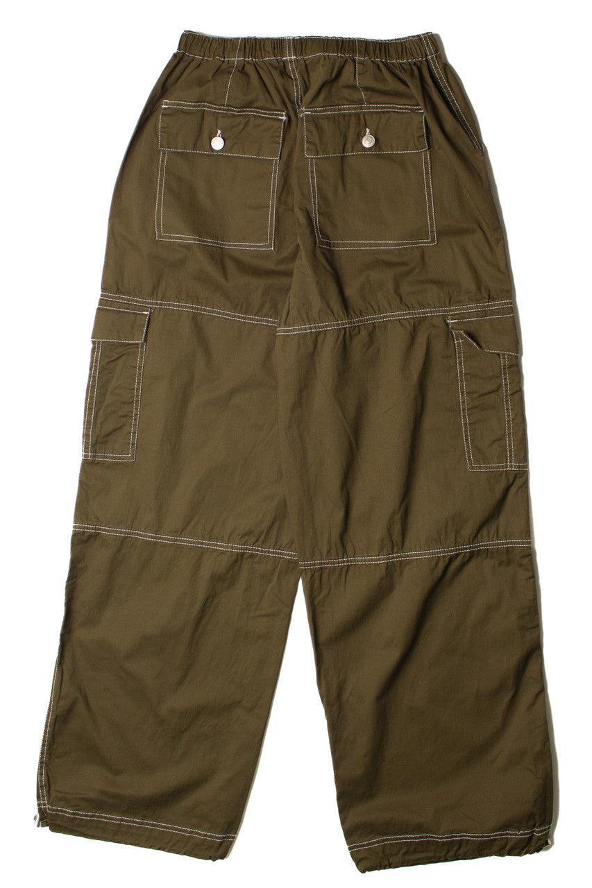Olive Drawstring Cargo Joggers Product Image