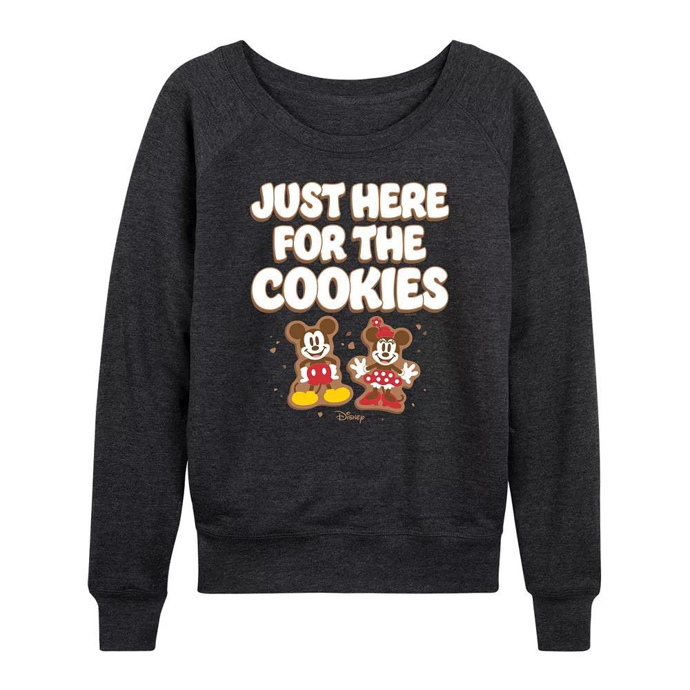Disney's Mickey and Minnie Mouse Women's Cookies French Terry Long Sleeve Tee,  Product Image