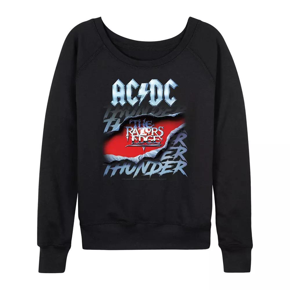 Women's ACDC The Razors Edge French Terry Long Sleeve Tee,  Product Image
