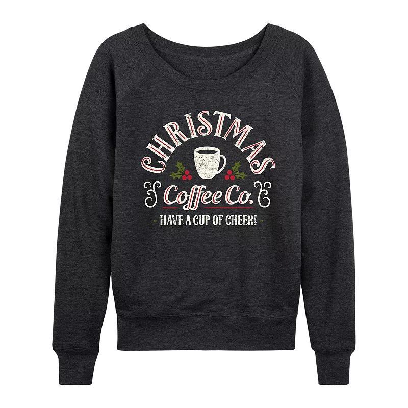 Women's Christmas Coffee Co. French Terry Long Sleeve Tee,  Product Image