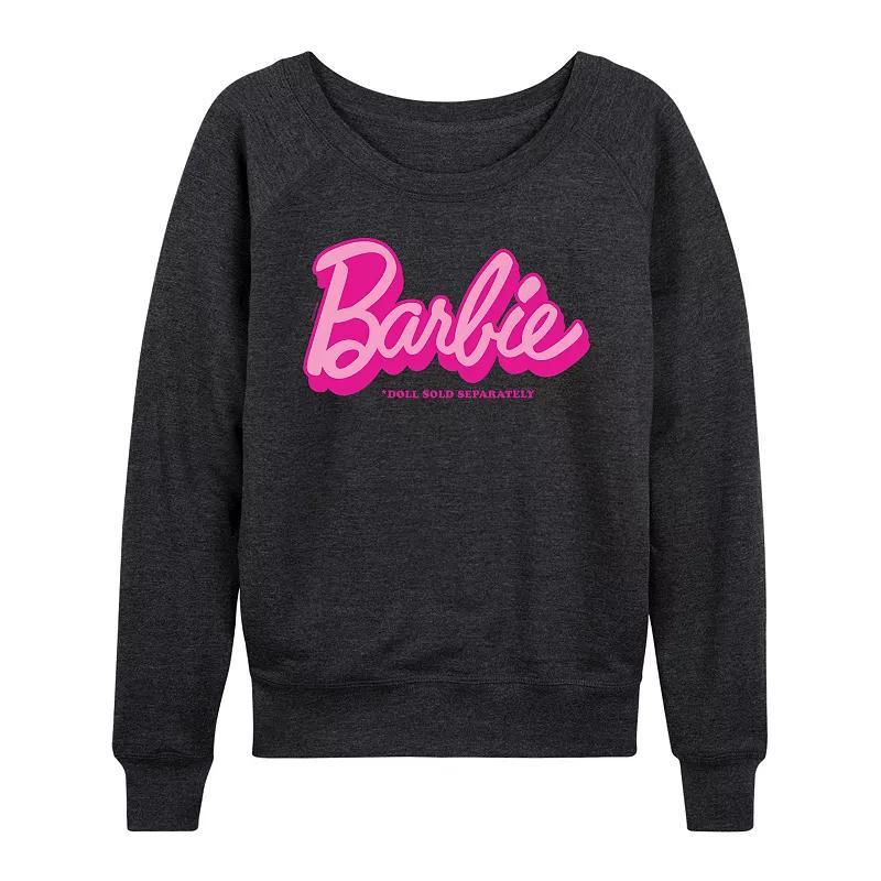 Women's Barbie® Doll Sold Separately French Terry Long Sleeve Tee, Girl's,  Product Image