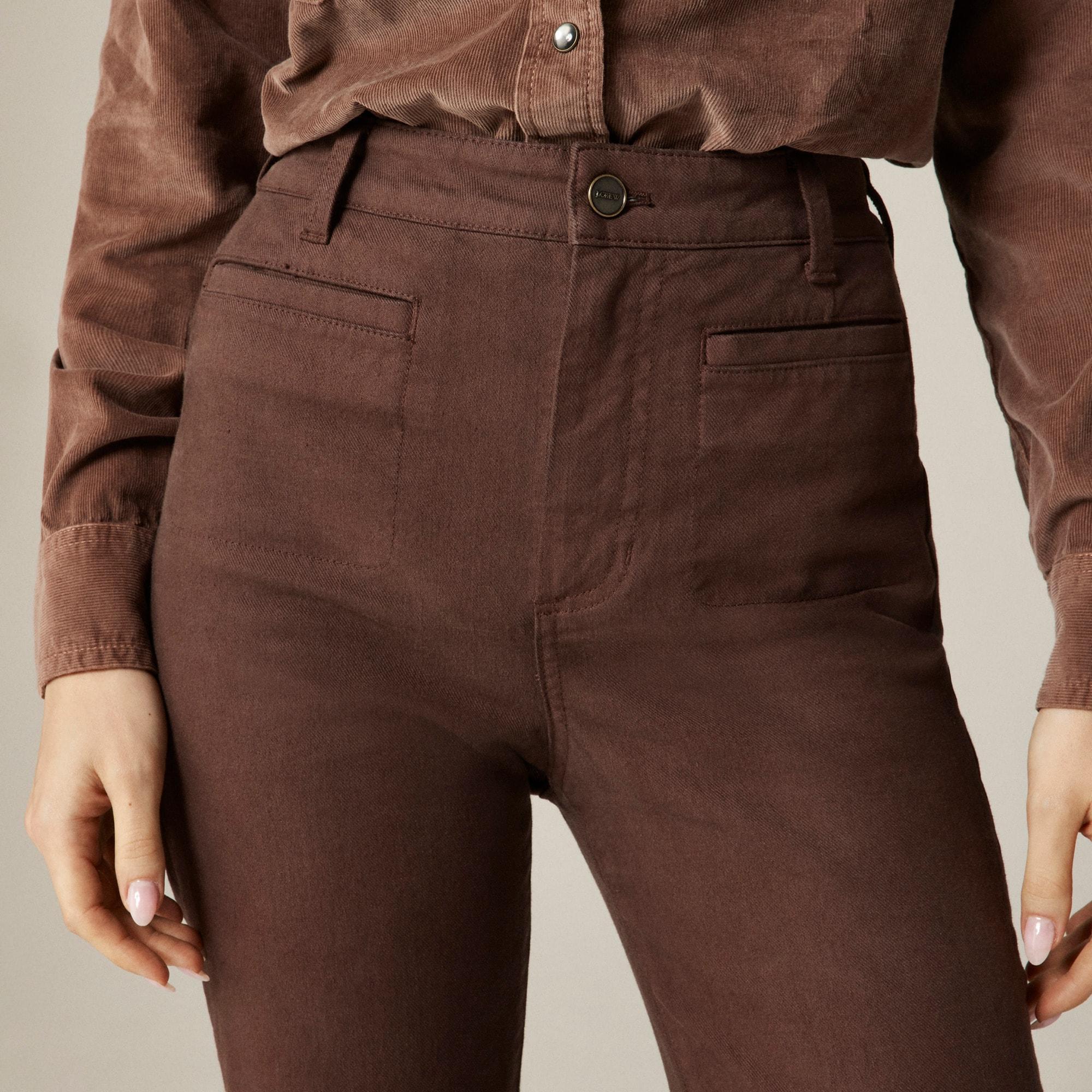 Vintage flare pant in washed twill Product Image