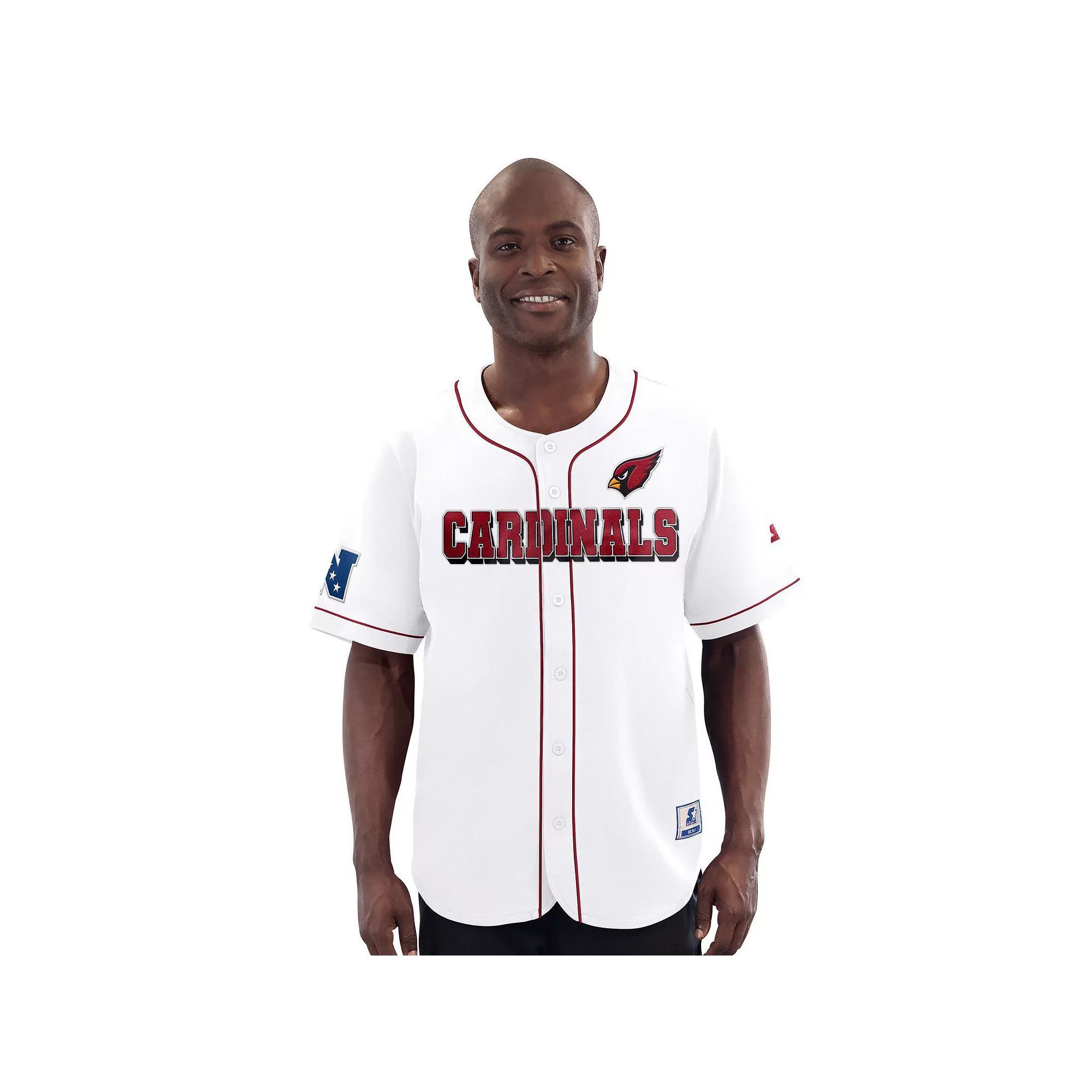 Men's Starter  White San Francisco 49ers Relay Full-Button Baseball Jersey, Size: Medium Product Image