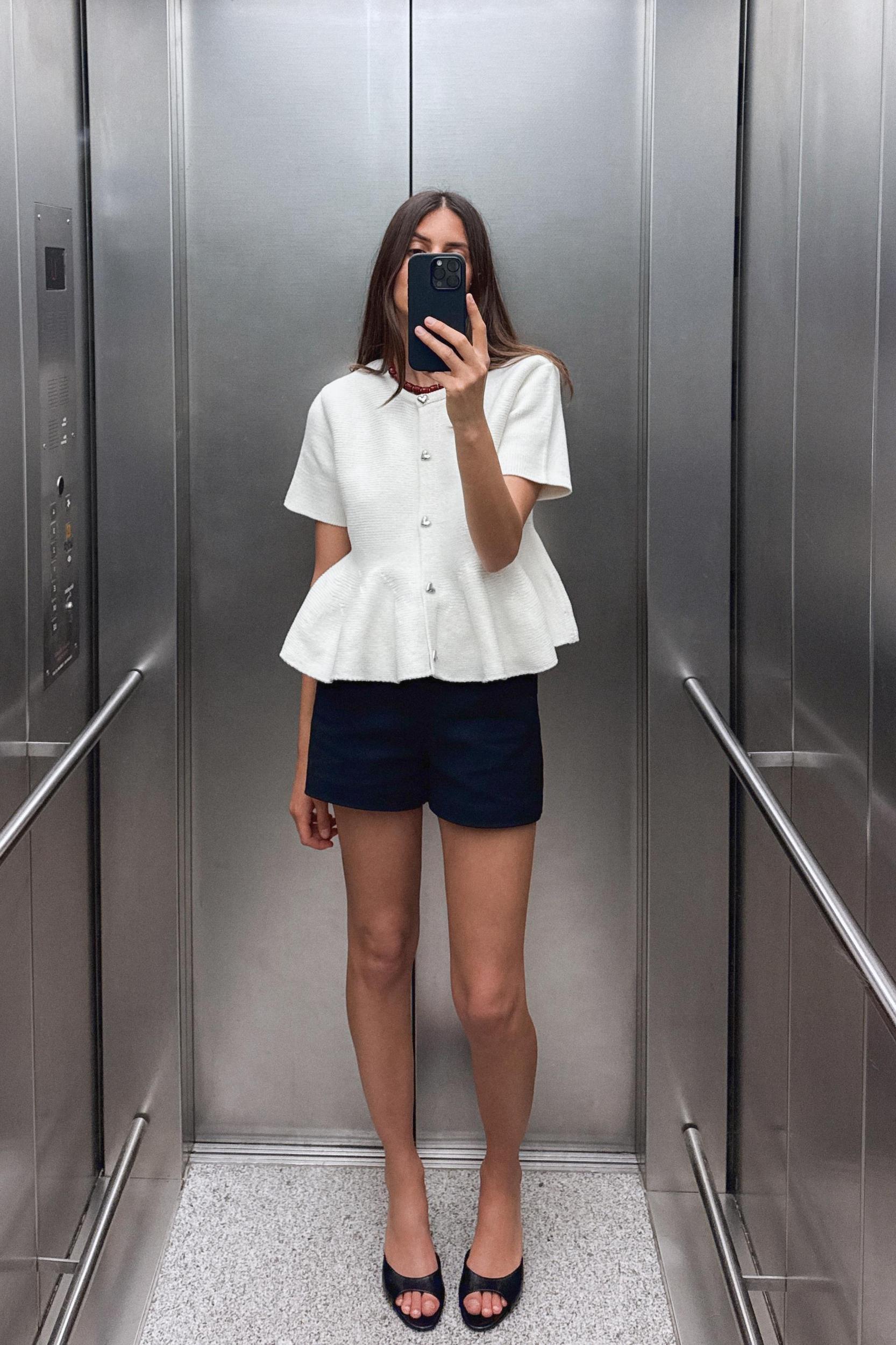 PEPLUM KNIT JACKET Product Image