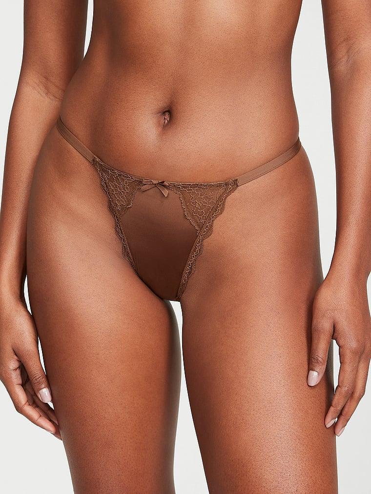 Lace-Trim V-String Panty Product Image