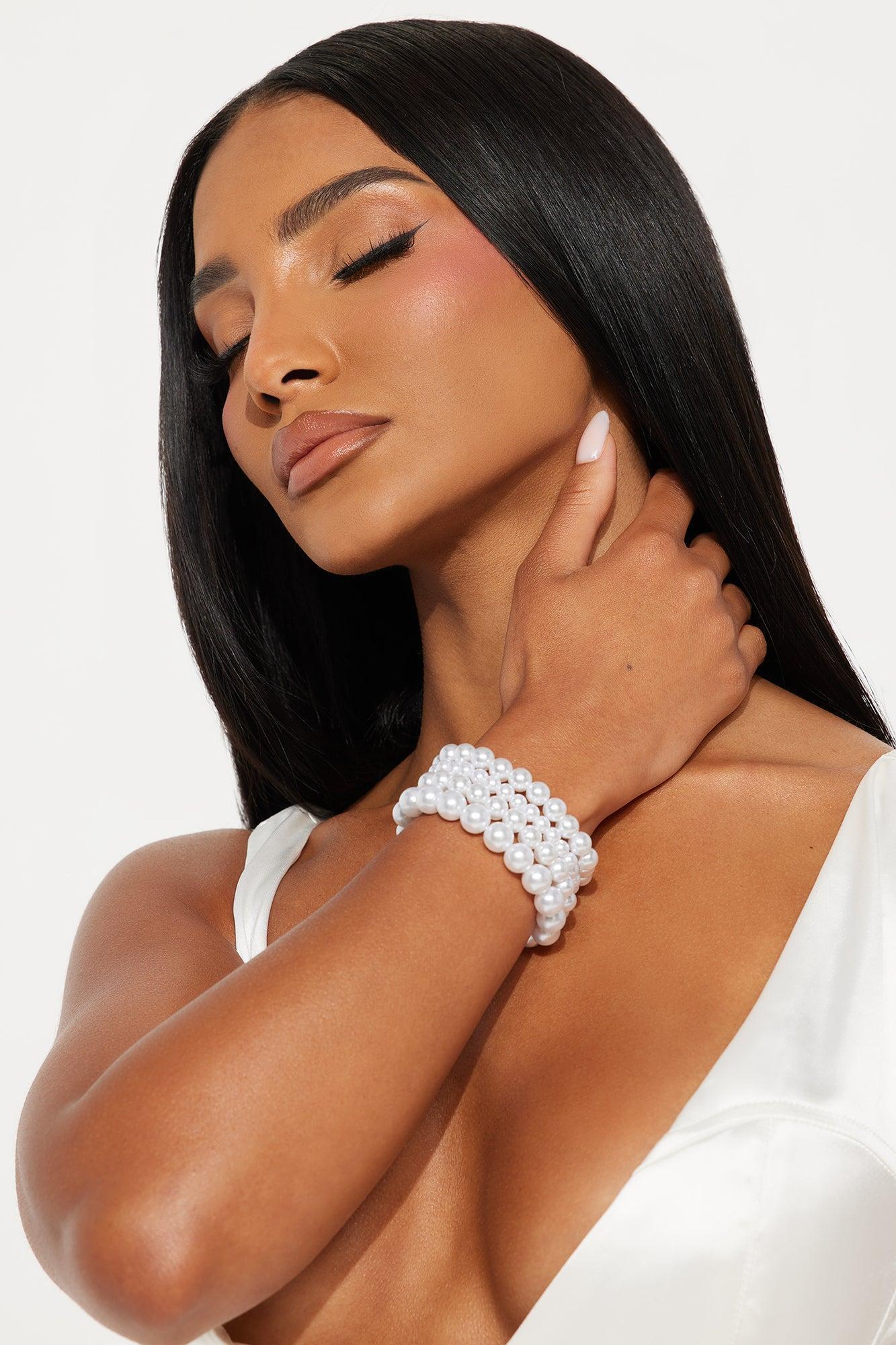 Promising Pearls Bracelet Set - Ivory Product Image