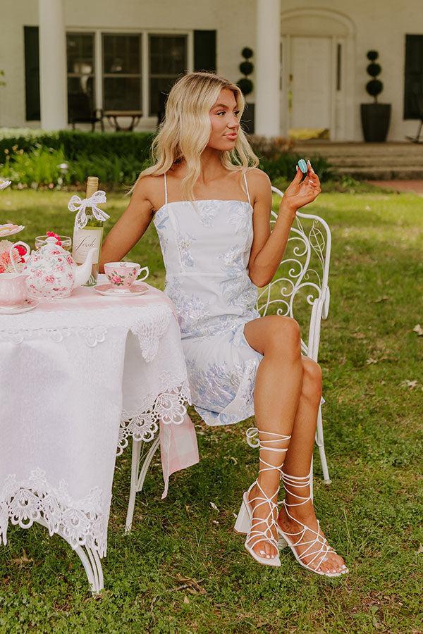 Skyline Soirée Jacquard Floral Midi Product Image