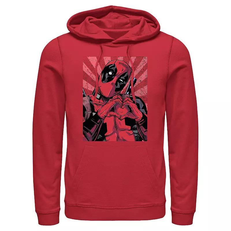 Marvel's Deadpool Close Heart Pool Poster Men's Graphic Hoodie, Size: Medium, Red Product Image