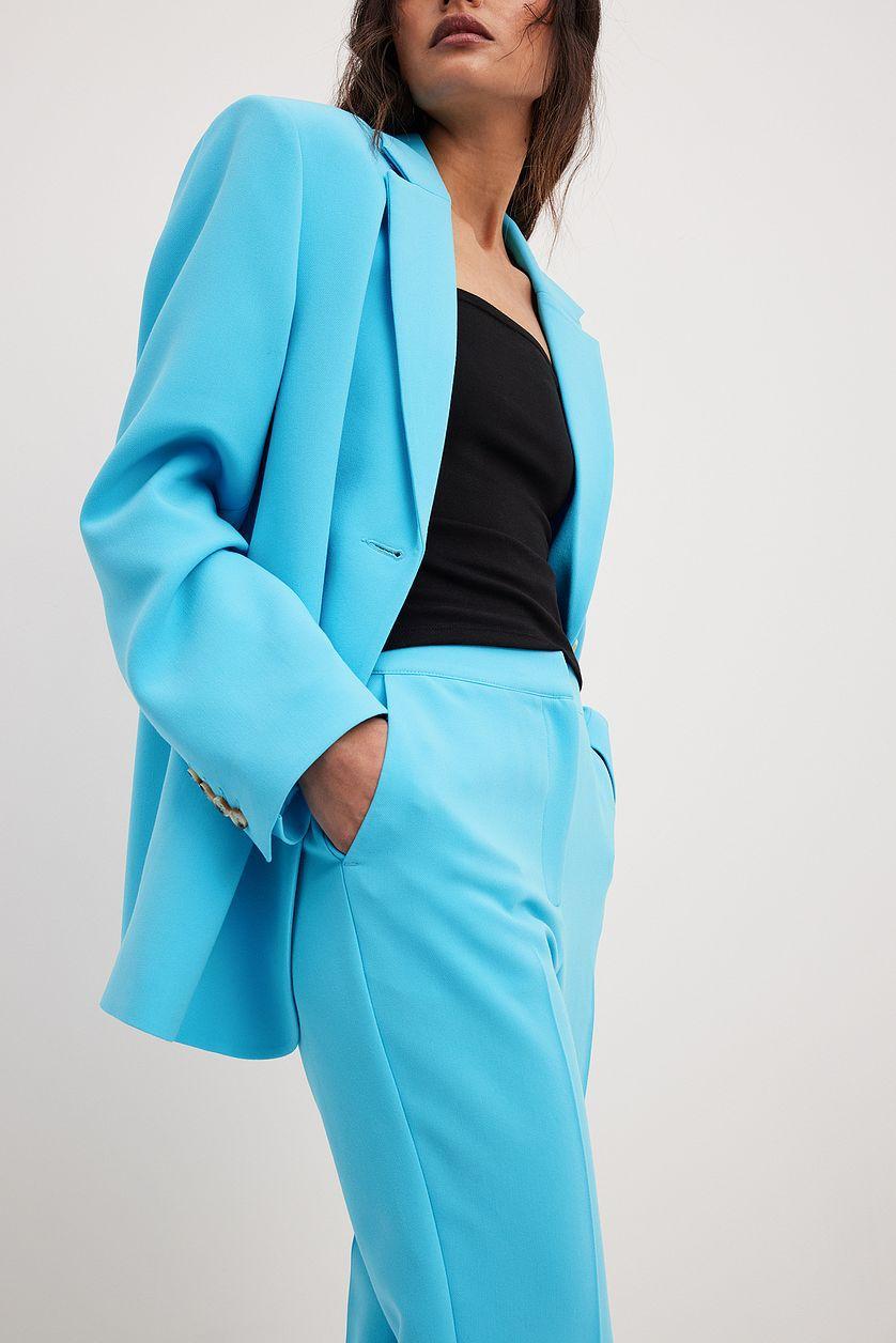 Straight Side Slit Pants Product Image