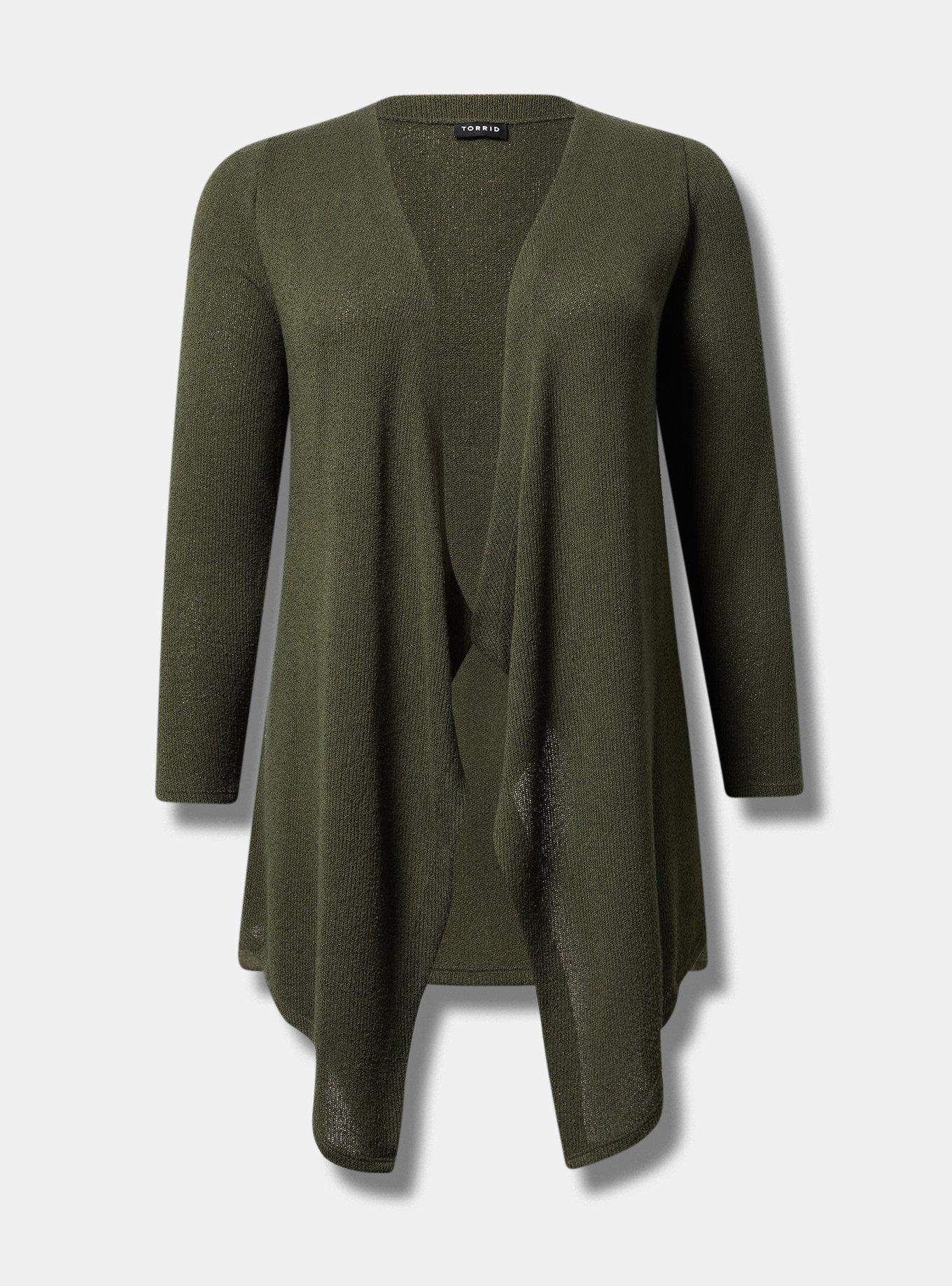 Drape Front Hacci Cardigan Product Image