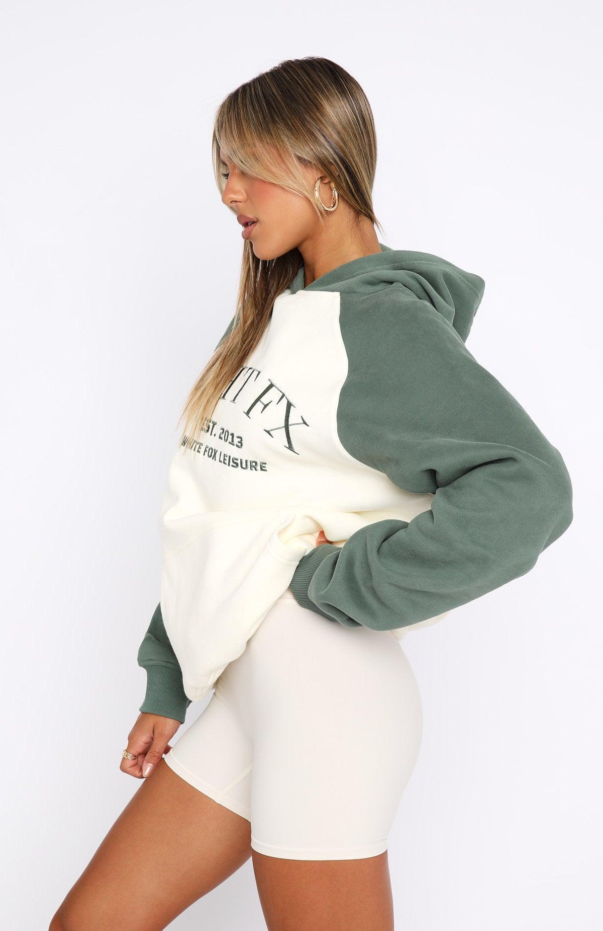 Caught Up On It Oversized Hoodie Cream Product Image