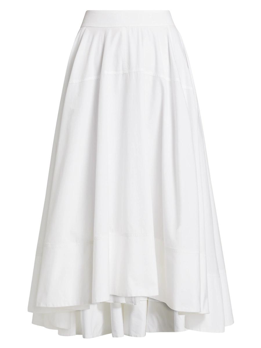 Womens Avani Satin Midi-Skirt Product Image