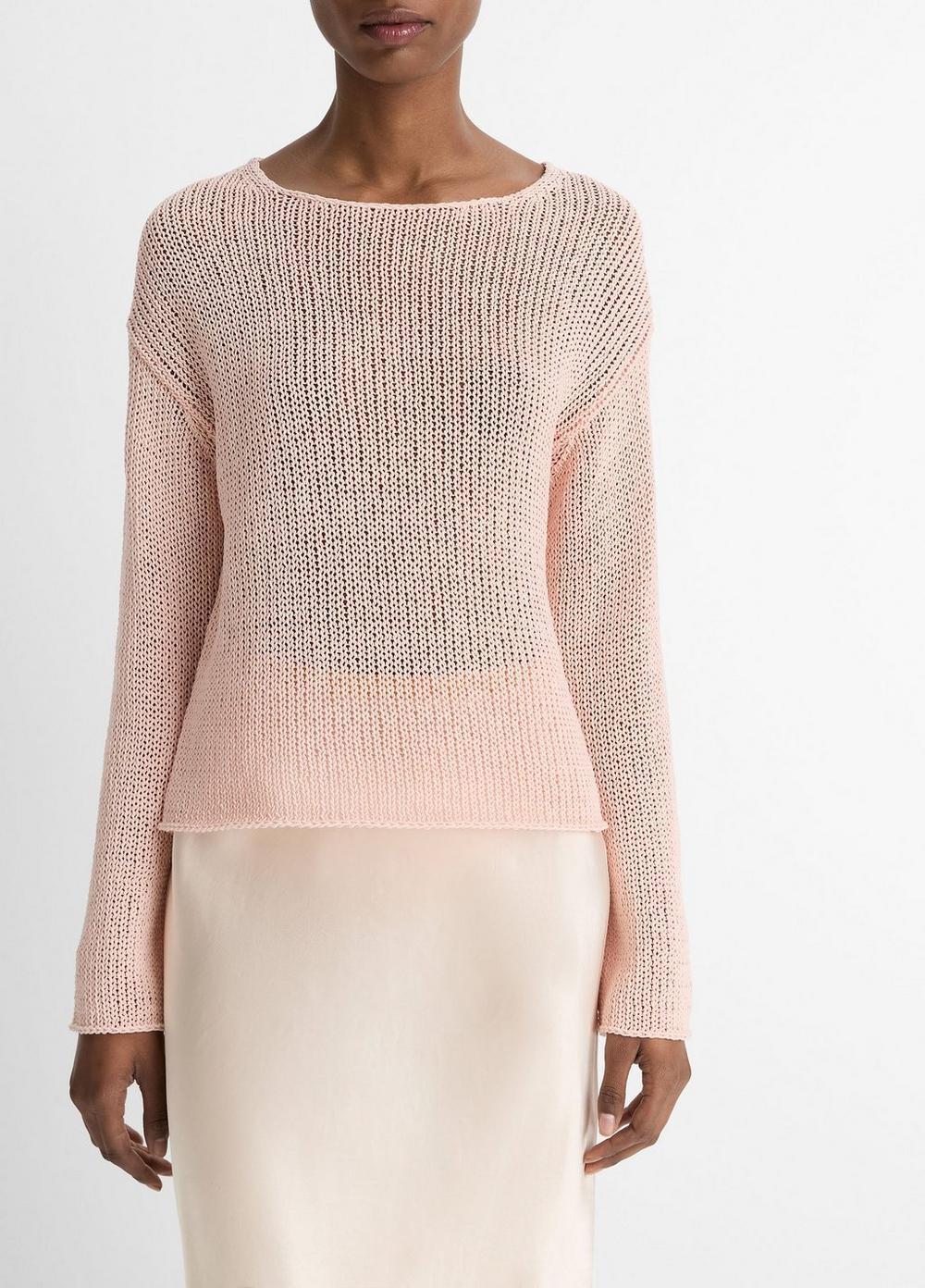 Italian Coated Cotton-Blend Sweater Product Image