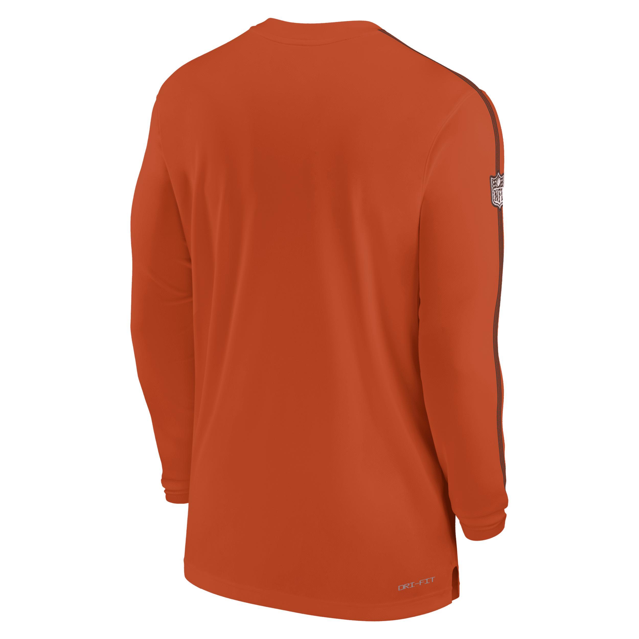 New York Jets Sideline Coach Men's Nike Dri-FIT NFL Long-Sleeve Top Product Image