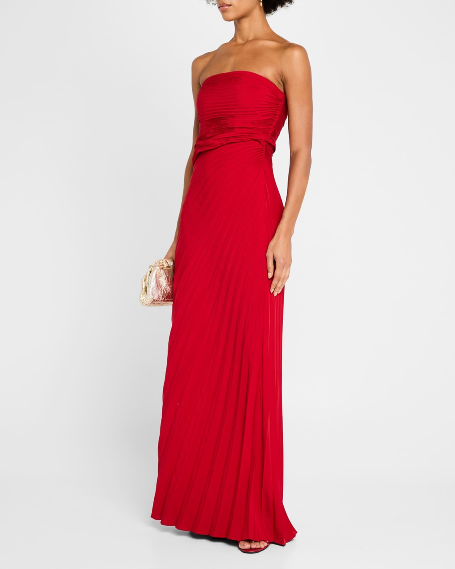 Bianca Pleated Strapless Gown Product Image
