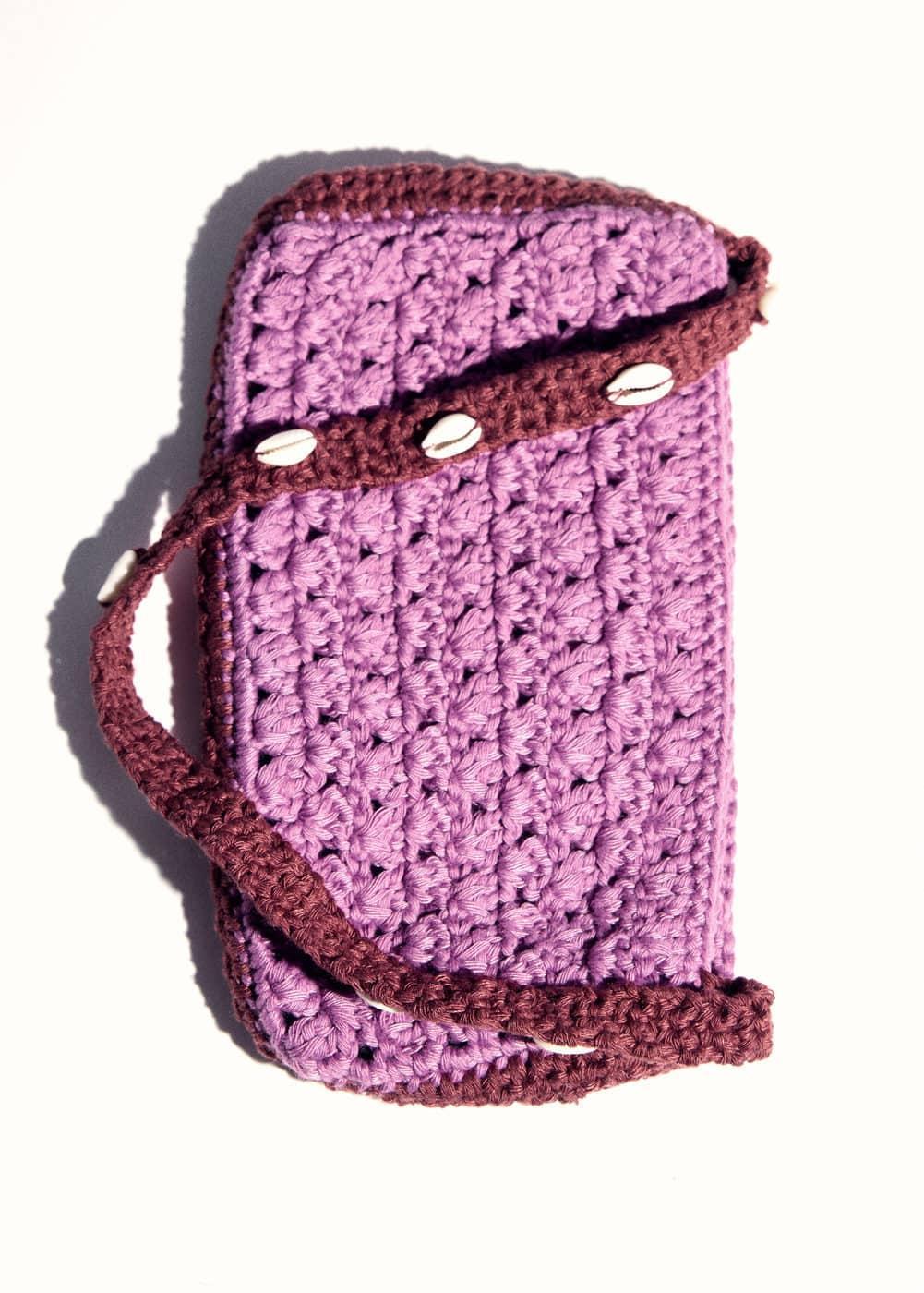 Crochet handbag - Women | MANGO USA Product Image