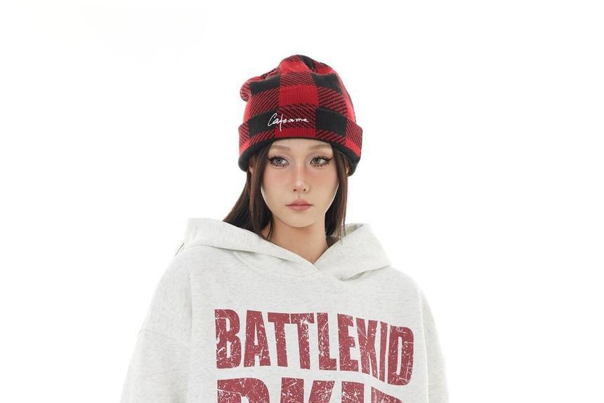 Lettering Oversized Hoodie Product Image