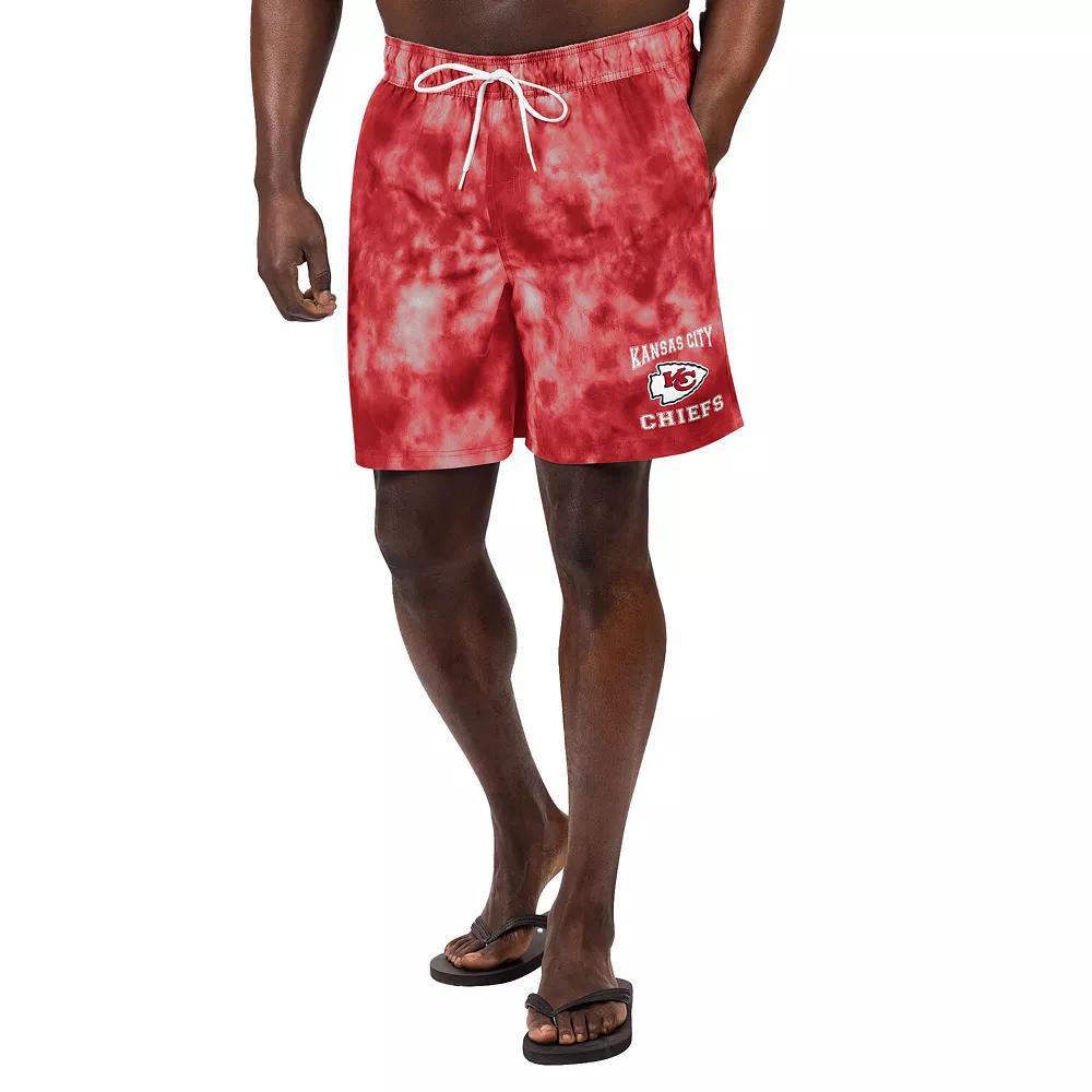 Men's G-III Sports by Carl Banks  Red Kansas City Chiefs Change Up Volley Swim Trunks, Size: 3XL Product Image