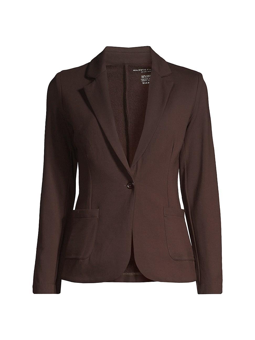 French Terry One-Button Blazer Product Image