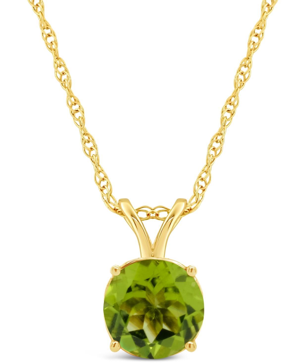 Celebration Gems 14k Gold Peridot Pendant, Womens Green Product Image