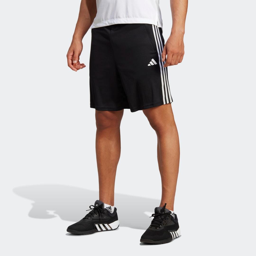 adidas Train Essentials Piqu 3-Stripes Training Shorts Black L Mens Product Image
