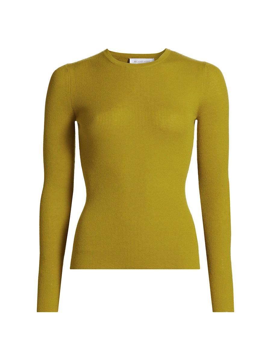 Womens Hutton Ribbed Cashmere Sweater Product Image