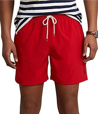 Polo Ralph Lauren Traveler Solid 5.75 Inseam Swim Trunks Product Image