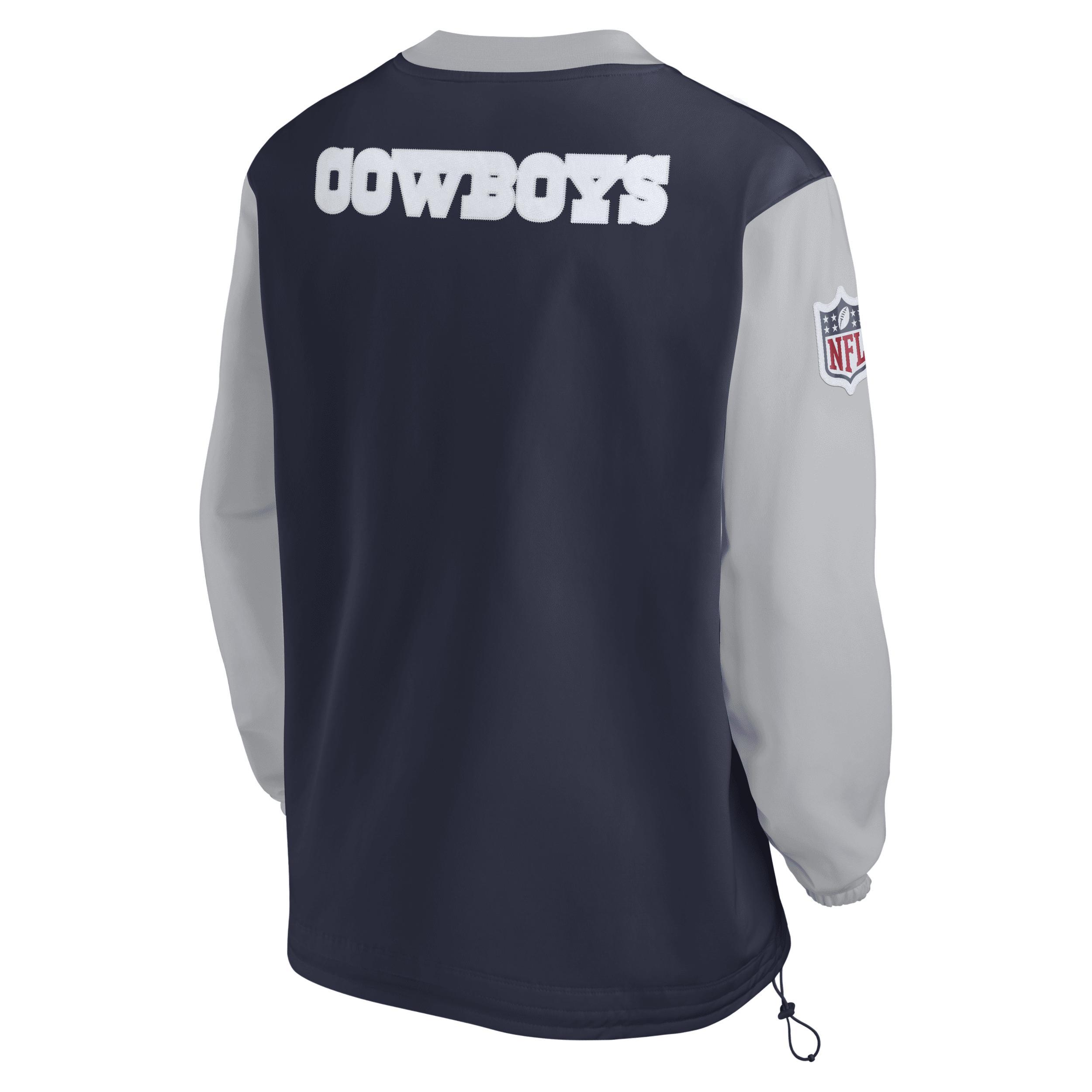 Mens Nike Navy Dallas Cowboys 2023 Sideline V-Neck Pullover Windshirt Product Image