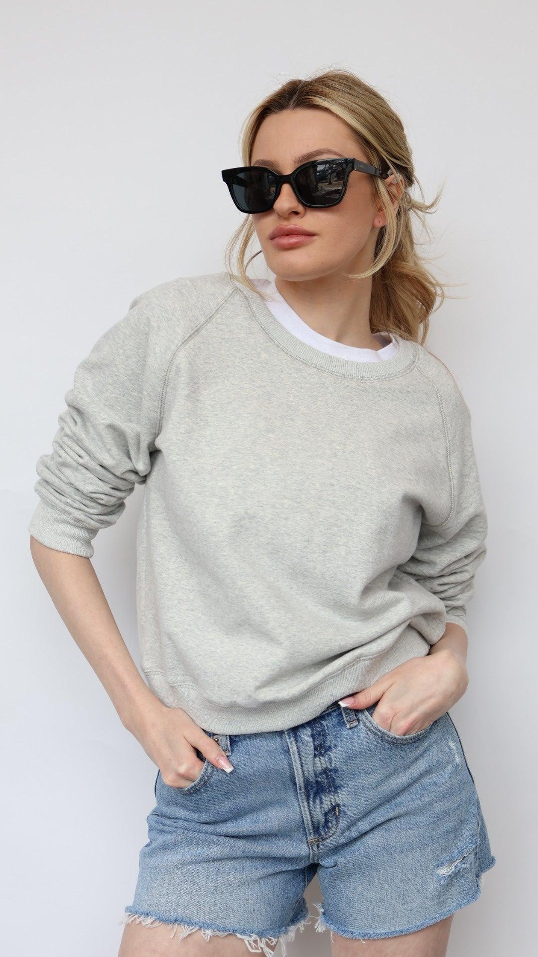 The Perfect Cotton Crew Neck Sweatshirt Product Image