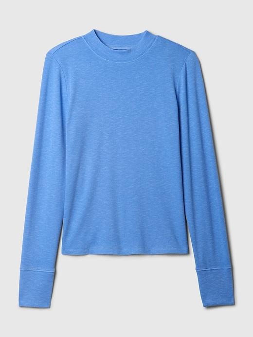 Essential Rib Mockneck T-Shirt Product Image