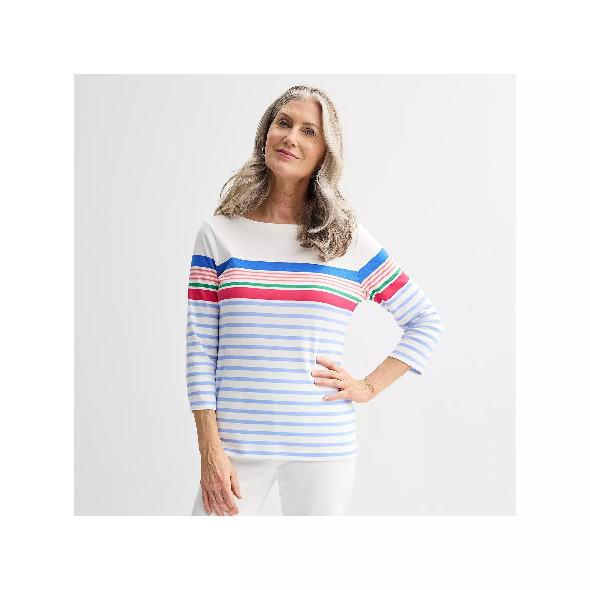 Women's Croft & Barrow® Boatneck Top,  Product Image
