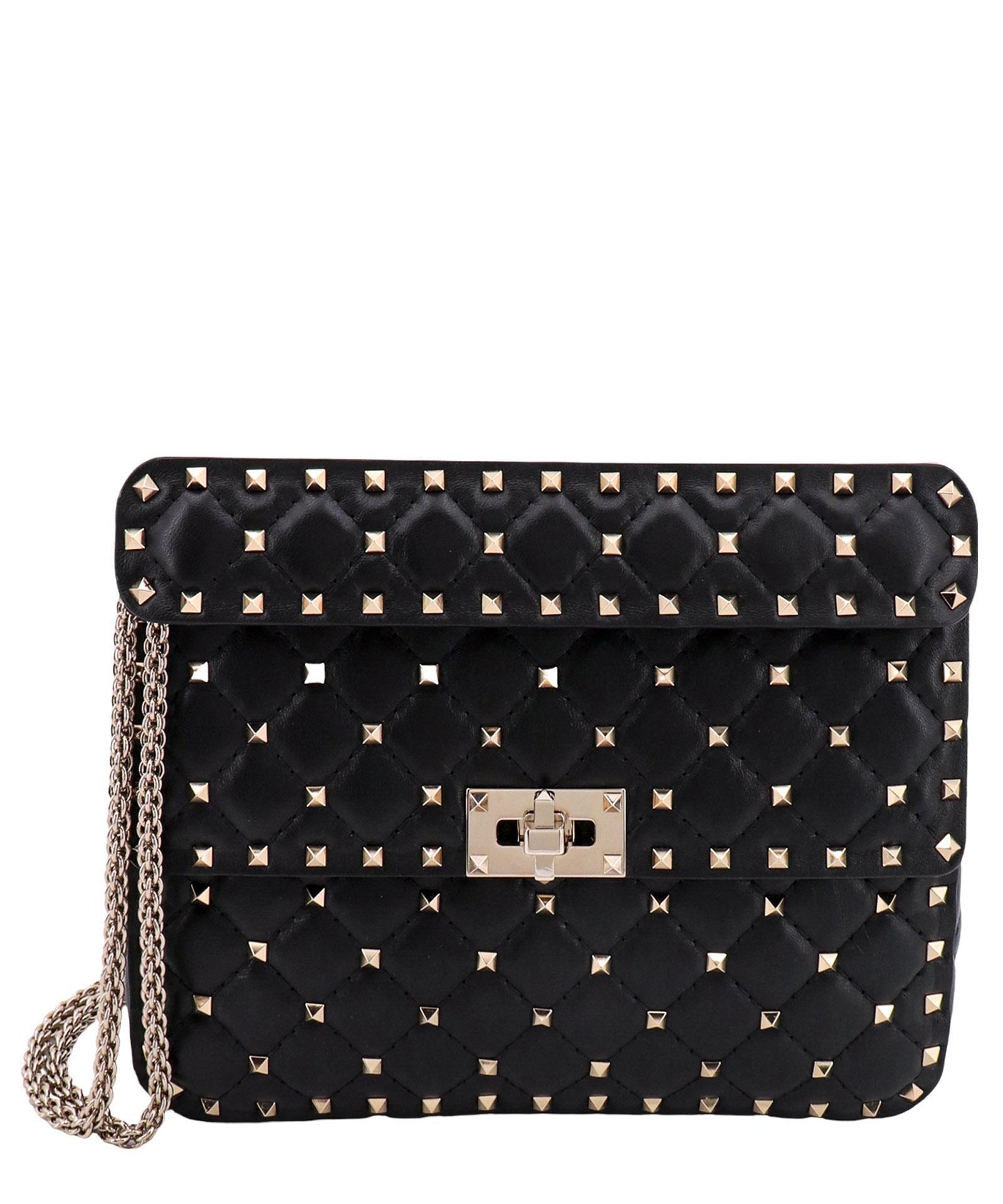 VALENTINO GARAVANI Rockstud Spike Handbag In Black Product Image