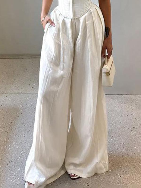 Irregular Wide Leg Pants Product Image