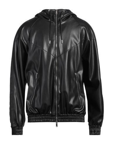 DSQUARED2 Man Jacket Black Size 44 Polyester, Polyurethane, Cotton Product Image