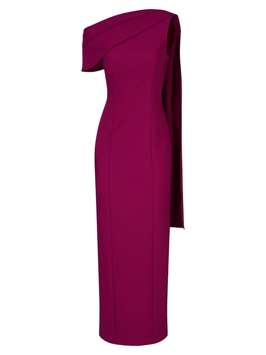 Womens Dominica Asymmetric Crepe Gown Product Image