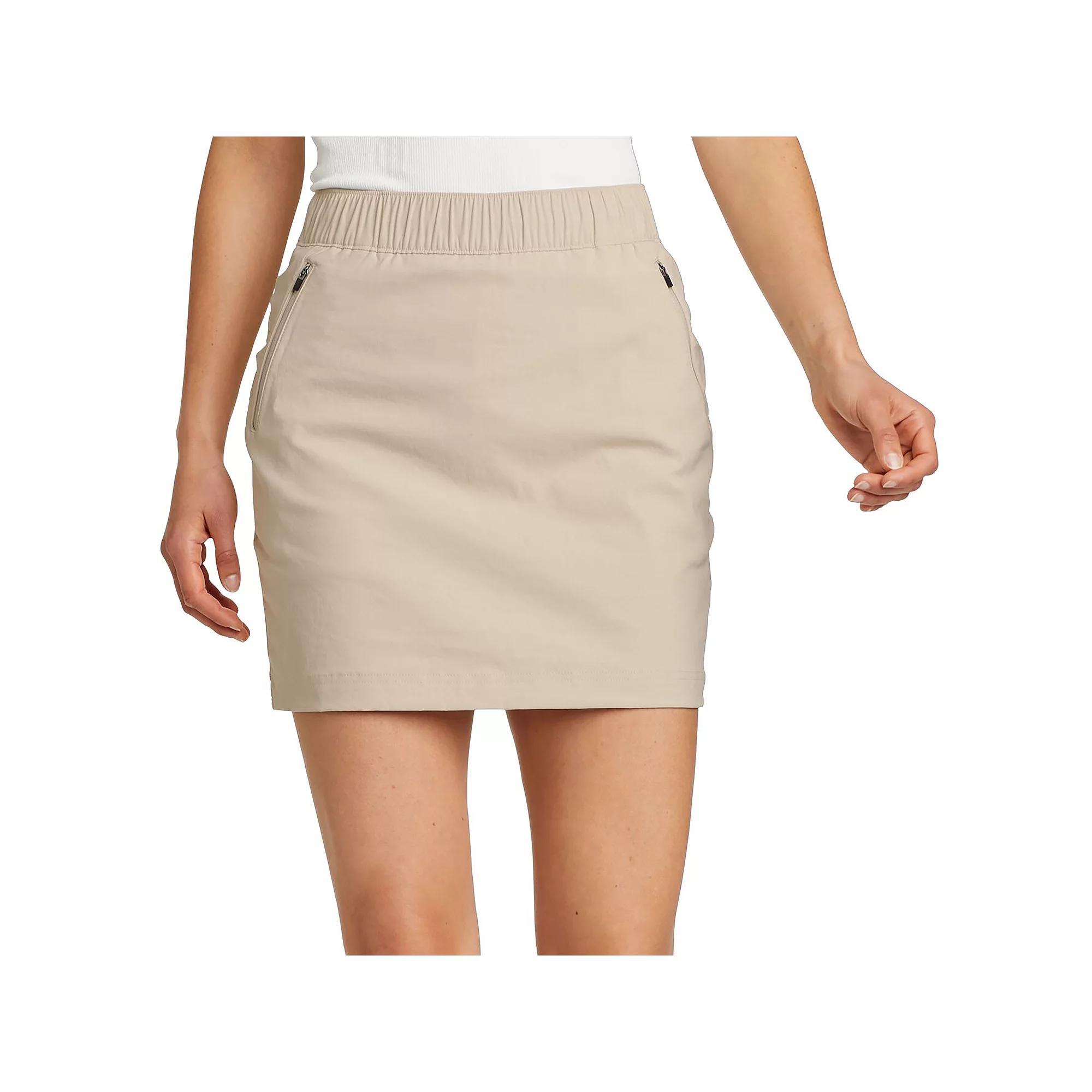 Plus Size Eddie Bauer Rainier Pull On Skort, Women's, Size: 22 W, Black Product Image